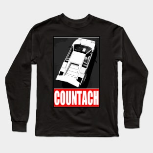 Lamborghini Countach - White Long Sleeve T-Shirt